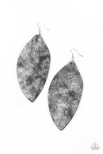 Load image into Gallery viewer, Paparazzi ~ Serenely Smattered ~ Black Leather Earrings