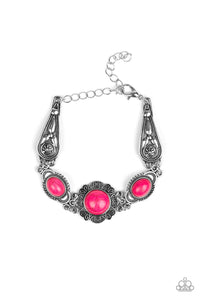 Paparazzi ~ Desert Dreamin' ~ Pink Necklace and Bracelet Set