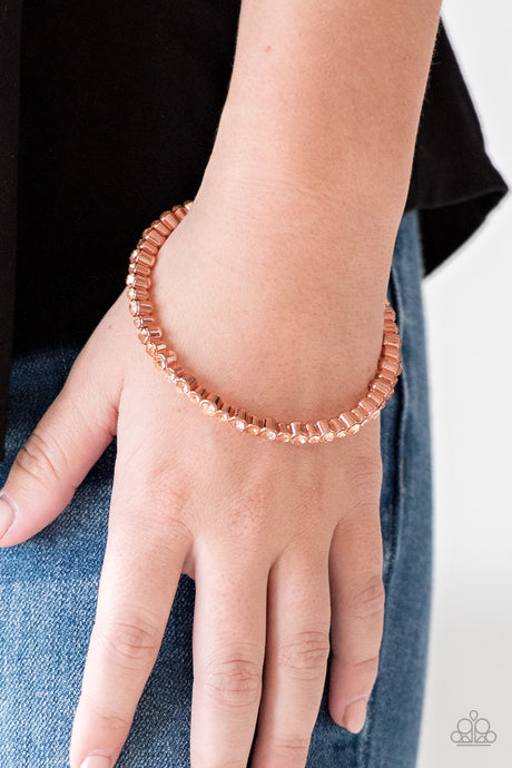 Paparazzi ~ Seven Figure Fabulous ~ Copper Bangle Bracelet