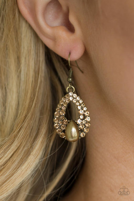 Paparazzi ~ Share The Wealth ~ Brass Earrings