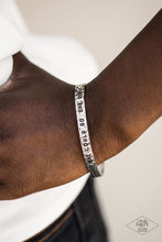 Load image into Gallery viewer, Paparazzi ~ She Believed She Could ~ Silver Cuff Bracelet (Life of the Party Exclusive)