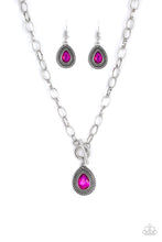 Load image into Gallery viewer, Paparazzi ~ Sheen Queen ~ Pink Toggle Necklace Set