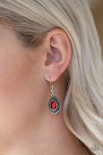 Load image into Gallery viewer, Paparazzi ~ Sheen Queen ~ Red Toggle Necklace Set