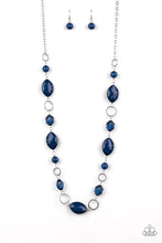 Load image into Gallery viewer, Paparazzi ~ Shimmer Simmer ~ Blue Necklace Set