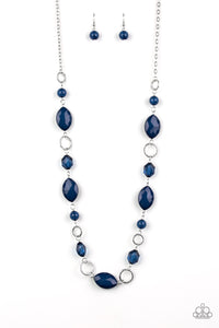 Paparazzi ~ Shimmer Simmer ~ Blue Necklace Set