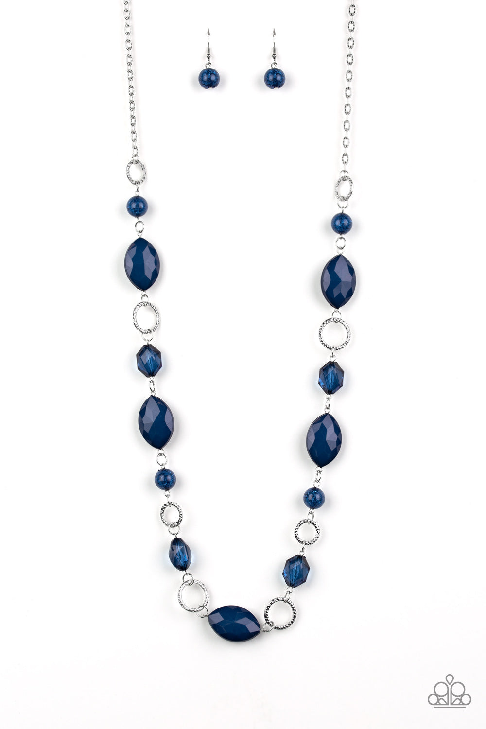 Paparazzi ~ Shimmer Simmer ~ Blue Necklace Set