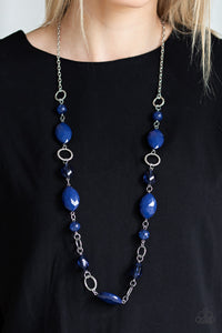 Paparazzi ~ Shimmer Simmer ~ Blue Necklace Set
