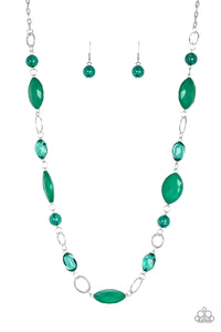 Paparazzi ~ Shimmer Simmer ~ Blue Necklace Set