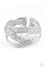 Load image into Gallery viewer, Paparazzi ~ Shooting Stars ~ Silver Seed Beads Cuff Bracelet