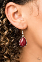 Load image into Gallery viewer, Paparazzi ~ Shop Til You TEARDROP ~ Red Necklace Set