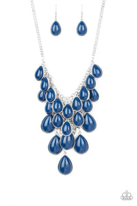 Paparazzi ~ Shop Til You TEARDROP ~ Purple Necklace Set