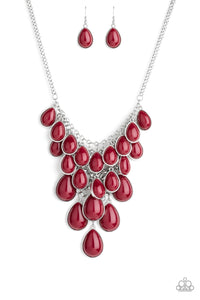 Paparazzi ~ Shop Til You TEARDROP ~ Purple Necklace Set