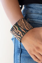 Load image into Gallery viewer, Paparazzi ~ Show Your True Stripes ~ Blue Cuff Bracelet (Life of the Party Exclusive)