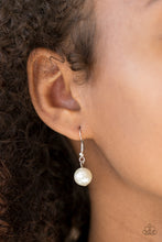 Load image into Gallery viewer, Paparazzi ~ Showtime Shimmer ~ White Pearl Necklace Set (Silver)