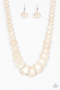 Paparazzi ~ Sierra Mountains ~ White Necklace Set