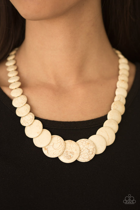 Paparazzi ~ Sierra Mountains ~ White Necklace Set
