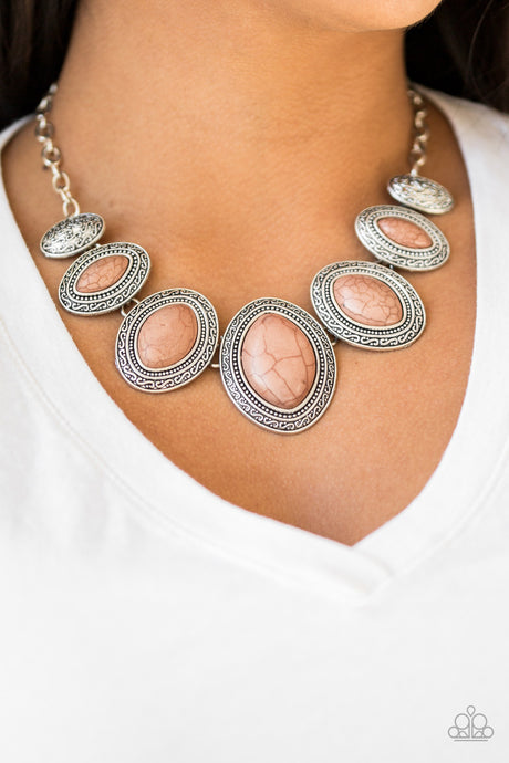 Paparazzi ~ Sierra Serenity ~ Brown Necklace Set