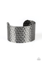 Load image into Gallery viewer, Paparazzi ~ Simmering Shimmer ~ Black/Gunmetal Cuff Bracelet