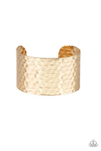 Load image into Gallery viewer, Paparazzi ~ Simmering Shimmer ~ Gold Cuff Bracelet