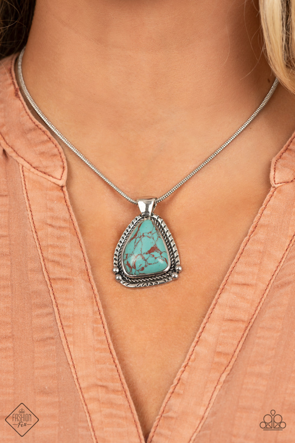 Paparazzi ~ Artisan Adventure ~ Blue Turquoise Necklace and Bracelet Set (Fashion Fix Exclusive)
