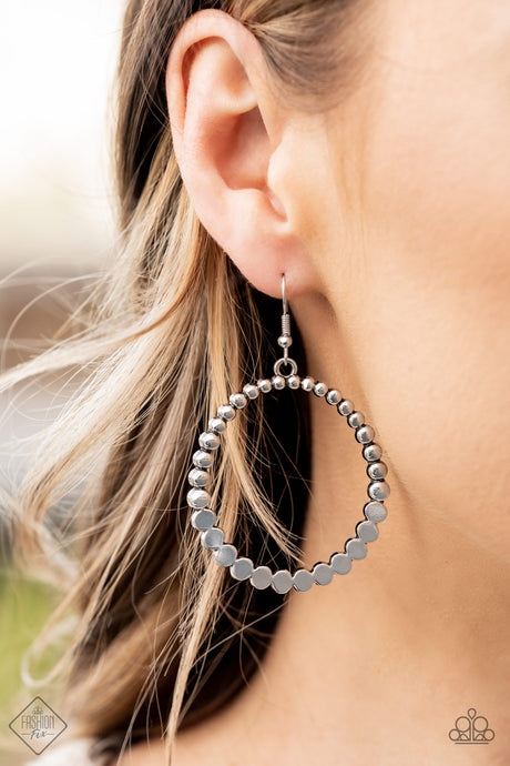 Paparazzi ~ Rustic Society ~ Silver Earrings (Fashion Fix Exclusive)