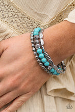 Load image into Gallery viewer, Paparazzi ~ Simply Santa Fe ~ Fashion Fix Complete Trend Blend ~ Blue Turquoise Necklace Set
