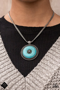 Paparazzi ~ Simply Santa Fe ~ Fashion Fix Complete Trend Blend ~ Turquoise and Silver Necklace Set