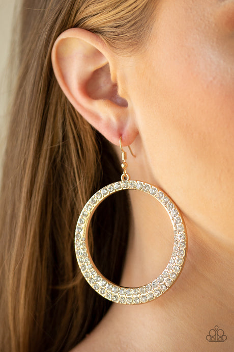 Paparazzi ~ So Demanding ~ Gold Earrings