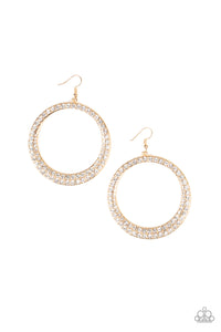 Paparazzi ~ So Demanding ~ Gold Earrings
