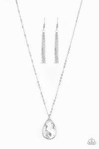 Paparazzi ~ So Obvious ~ White Necklace Set (Life of the Party Exclusive)