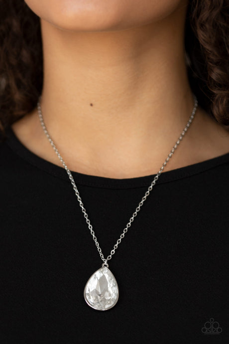 Paparazzi ~ So Obvious ~ White Necklace Set (Life of the Party Exclusive)