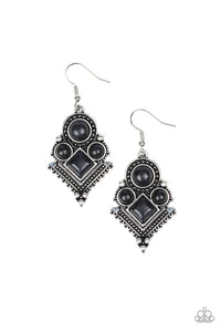Paparazzi ~ So Sonoran ~ Black Earrings