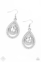 Load image into Gallery viewer, Paparazzi ~ So The Story GLOWS ~ White Earrings