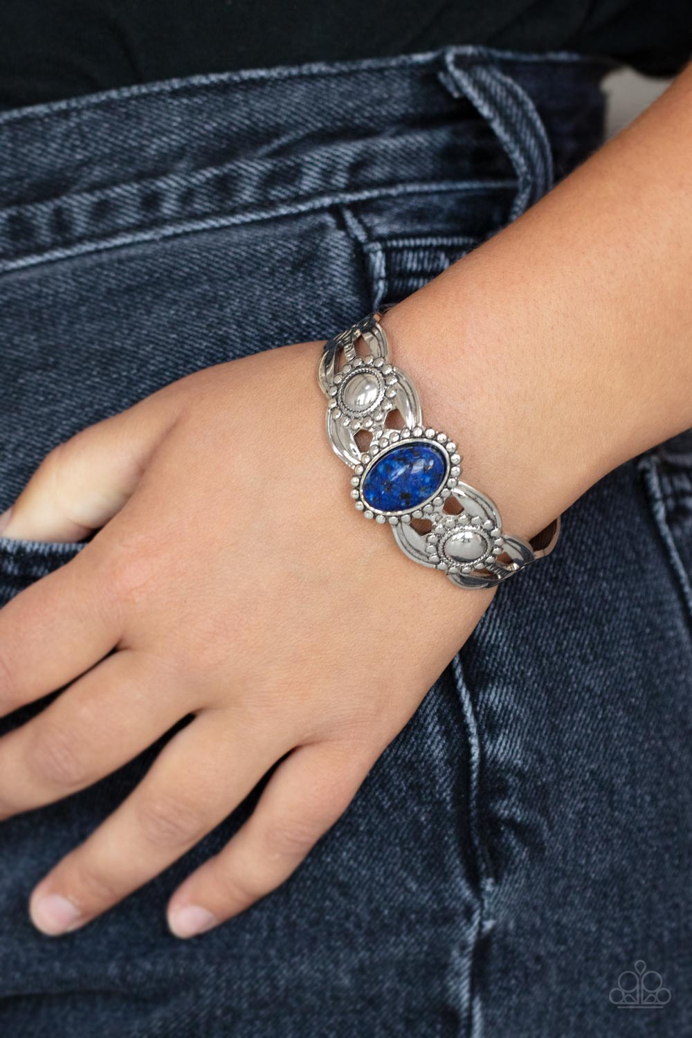 Paparazzi ~ Solar Solstice ~ Blue Cuff Bracelet