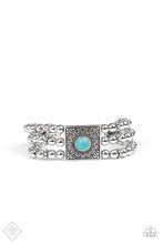 Load image into Gallery viewer, Paparazzi ~ Santa Fe Solstice ~ Blue Necklace and Bracelet Set (Fashion Fix Exclusive)