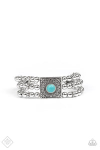 Paparazzi ~ Santa Fe Solstice ~ Blue Necklace and Bracelet Set (Fashion Fix Exclusive)