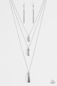 Paparazzi ~ Sonoran Storm ~ Silver Necklace Set