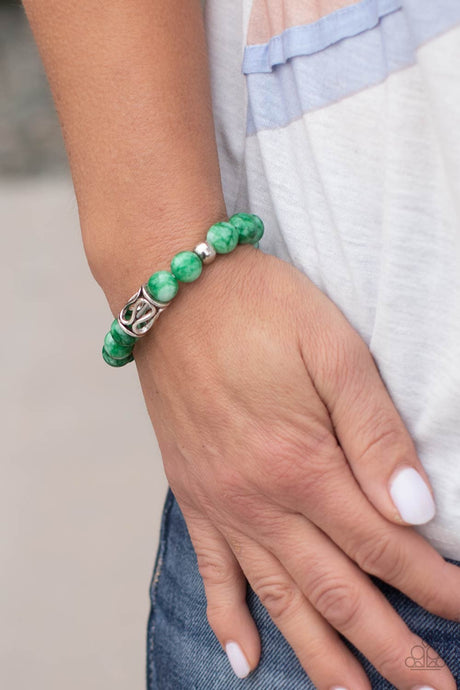 Paparazzi ~ Soothes The Soul ~ Green Urban Bracelet