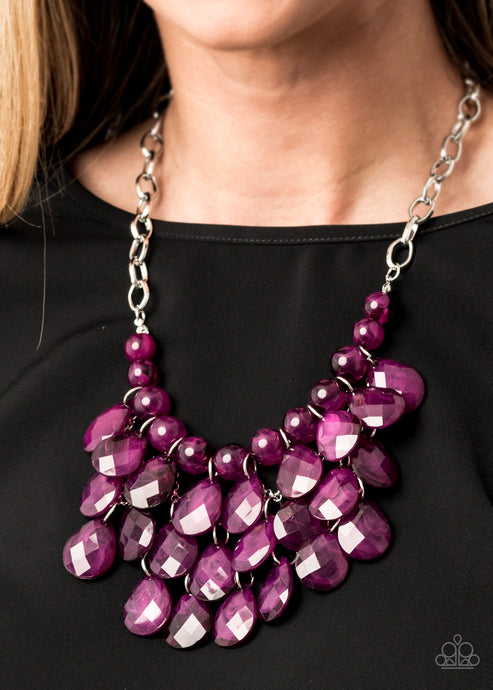 Paparazzi ~ Sorry To Burst Your Bubble ~ Purple Plum Necklace Set