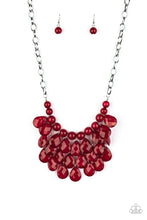 Load image into Gallery viewer, Paparazzi ~ Sorry To Burst Your Bubble ~ Red Necklace Set