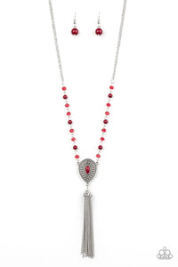 Paparazzi ~ Soul Quest ~ Red Necklace Set