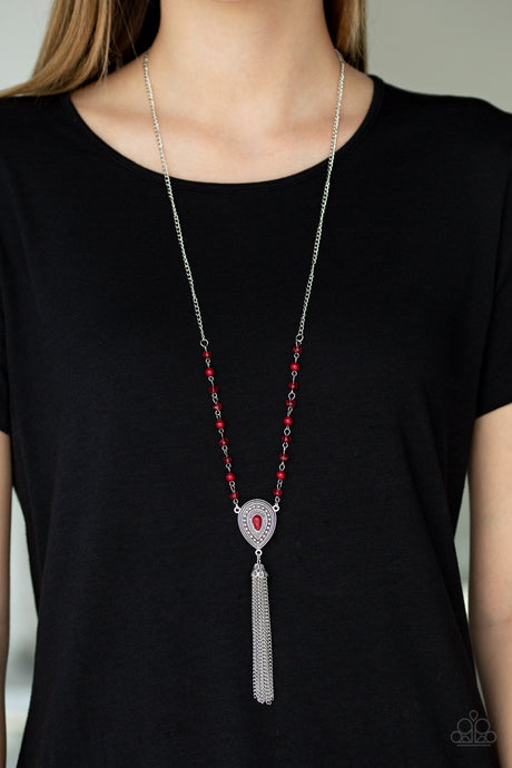 Paparazzi ~ Soul Quest ~ Red Necklace Set