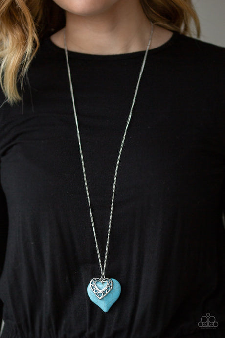 Paparazzi ~ Southern Heart ~ Blue/Turquoise Necklace Set