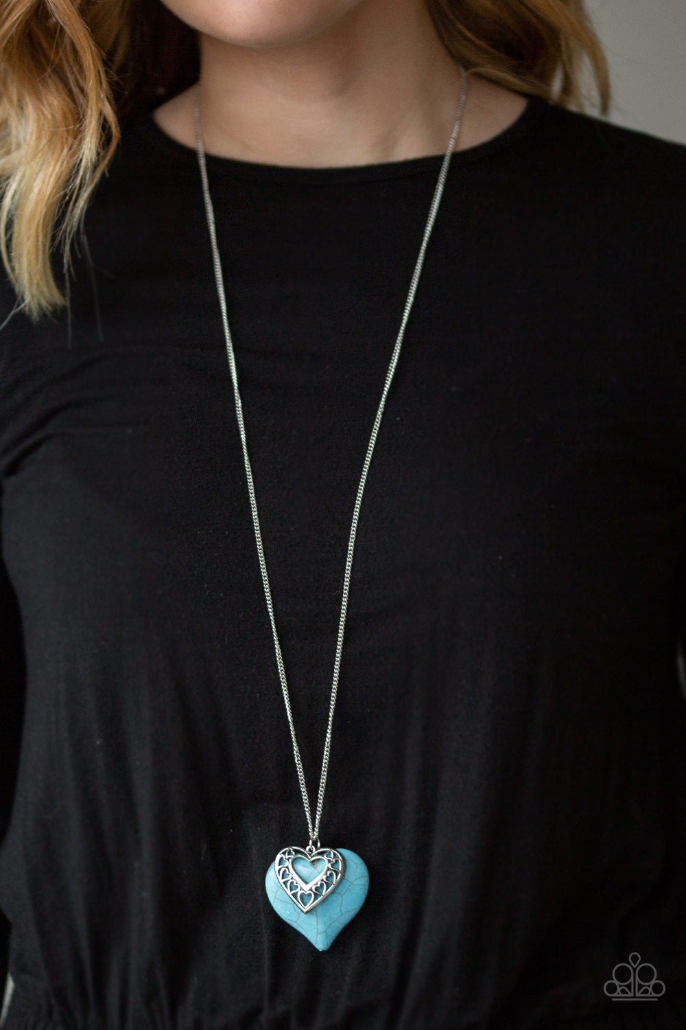 Paparazzi ~ Southern Heart ~ Blue/Turquoise Necklace Set