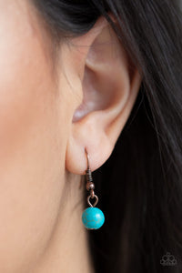 Paparazzi ~ Southern Heart ~ Copper and Turquoise Necklace Set