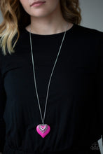 Load image into Gallery viewer, Paparazzi ~ Southern Heart ~ Pink Heart  Necklace Set