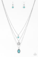 Load image into Gallery viewer, Paparazzi ~ Southern Roots ~ Blue Necklace Set