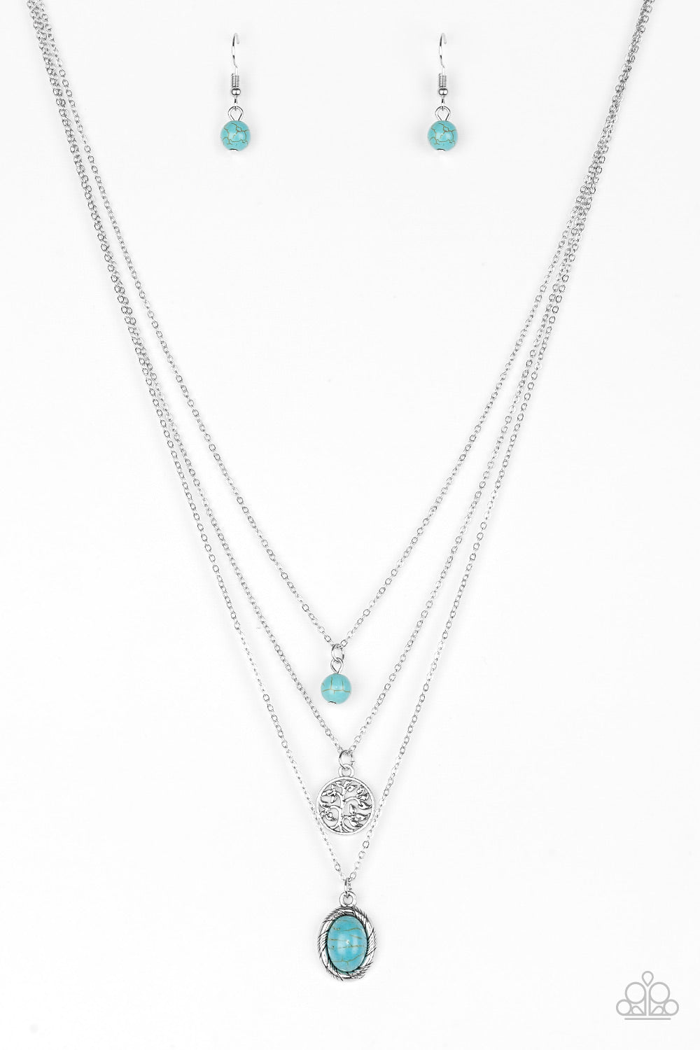 Paparazzi ~ Southern Roots ~ Blue Necklace Set