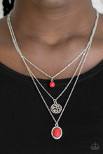 Load image into Gallery viewer, Paparazzi ~ Southern Roots ~ Red Necklace Set