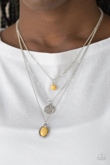 Paparazzi ~ Southern Roots ~ Yellow Necklace Set